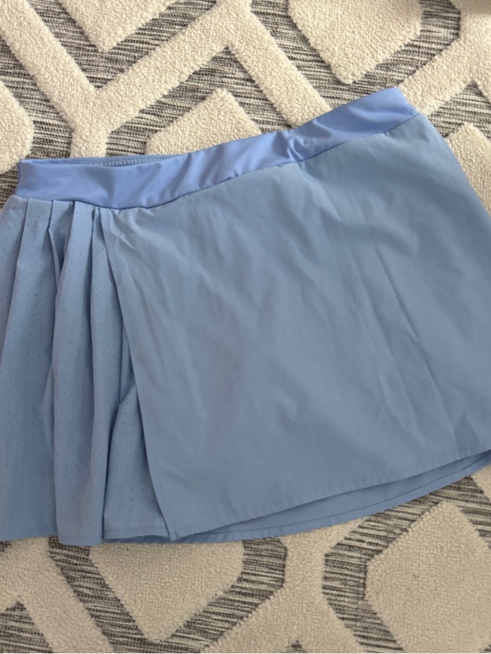 Light Blue Pleated Tennis Skort